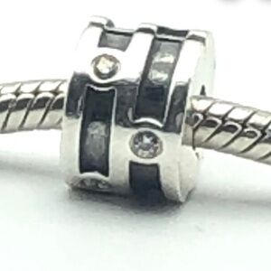 Authentic Pandora Retired ‘Sparkling’ CZ S925 Clip Charm